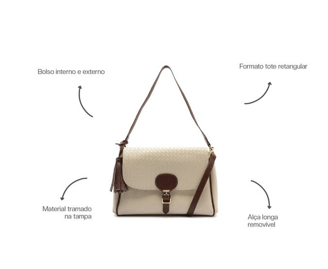Bolsa Tote Tramada Arezzo Arezzo — foto 5