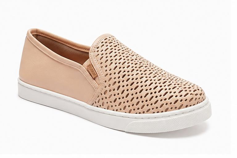 Slip On Anacapri Nude Perfurado Anacapri