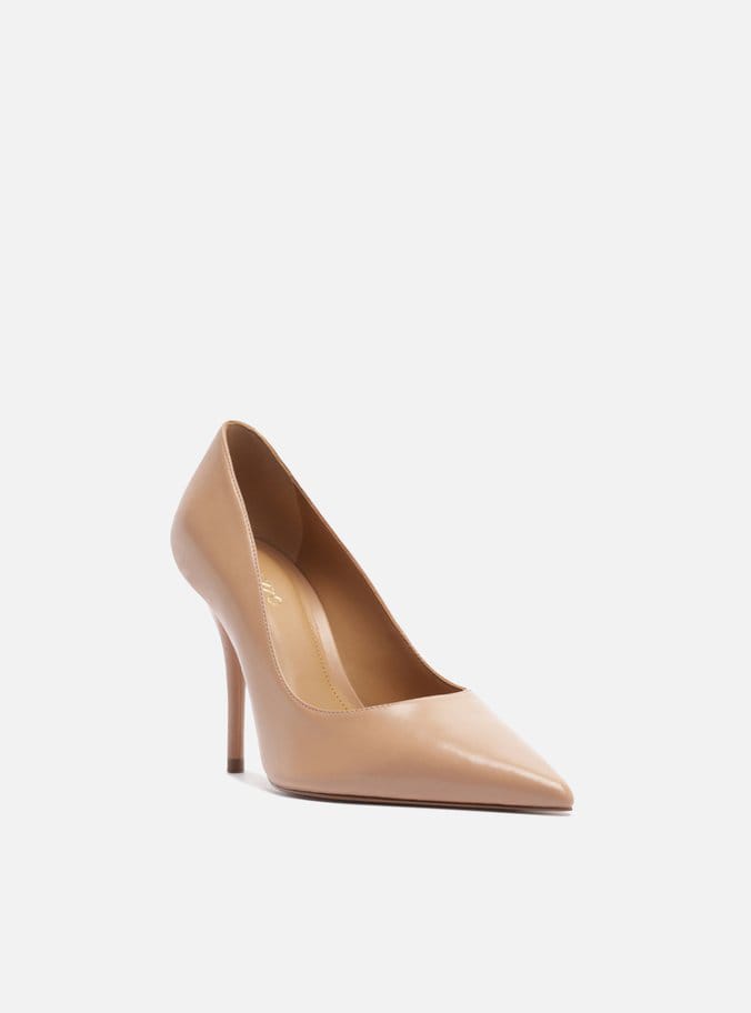 Scarpin Couro Nude Salto Alto Arezzo